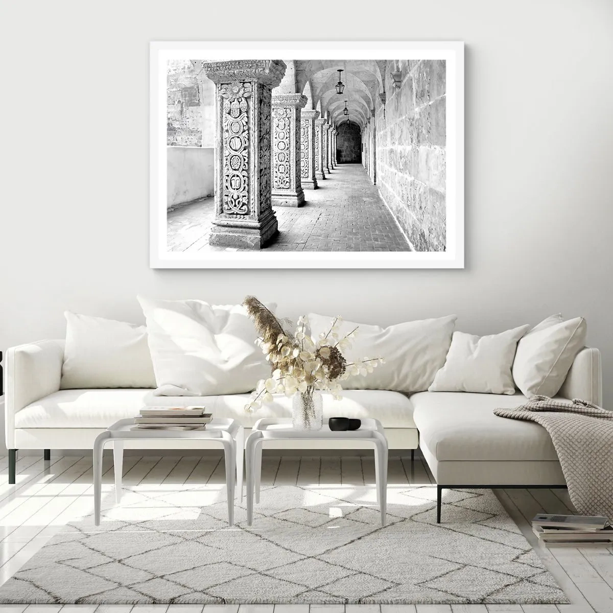 Poster in einem weißen Rahmen - Und wo geht’s hin...? - 70x50 cm