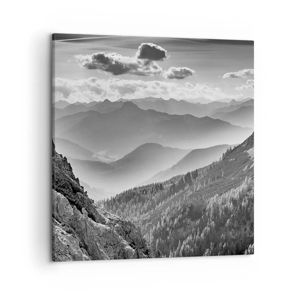 Bild auf Leinwand - Leinwandbild - Bis zum Horizont - 50x50 cm