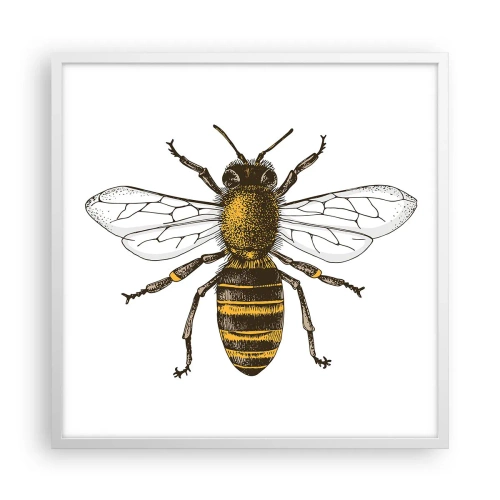 Poster in einem weißen Rahmen - Schön und gut - 60x60 cm