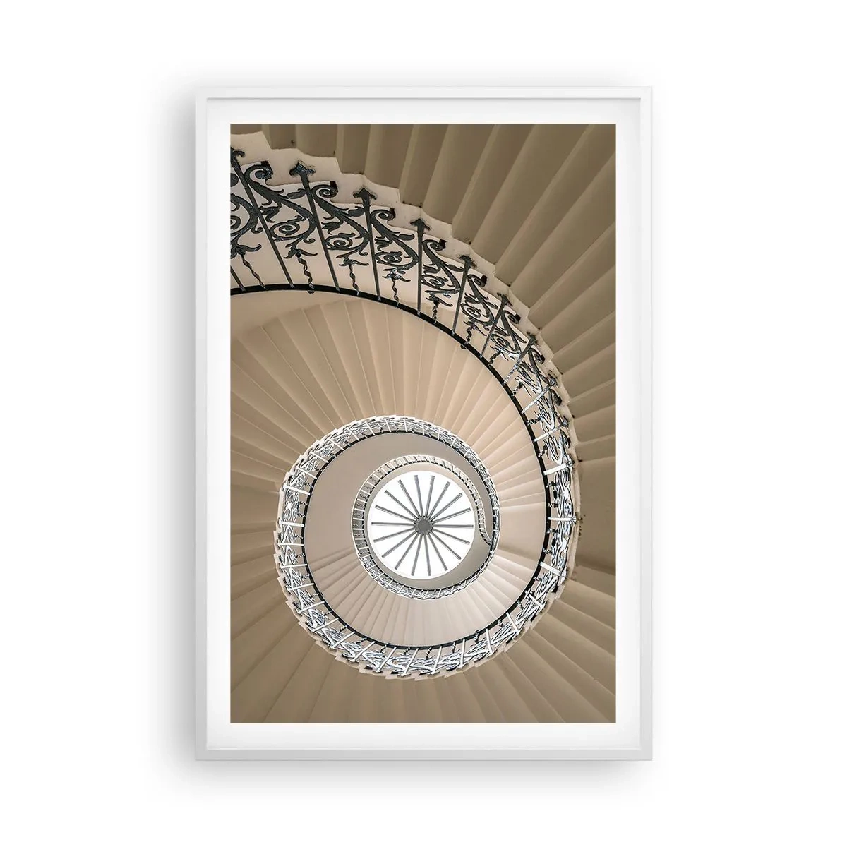 Poster in einem weißen Rahmen - Im Inneren der Muschel - 61x91 cm