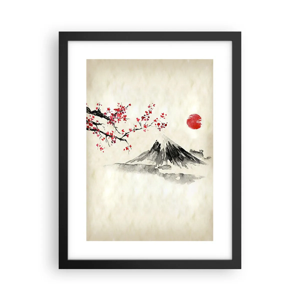 Poster in einem schwarzem Rahmen - Liebe Japan - 30x40 cm