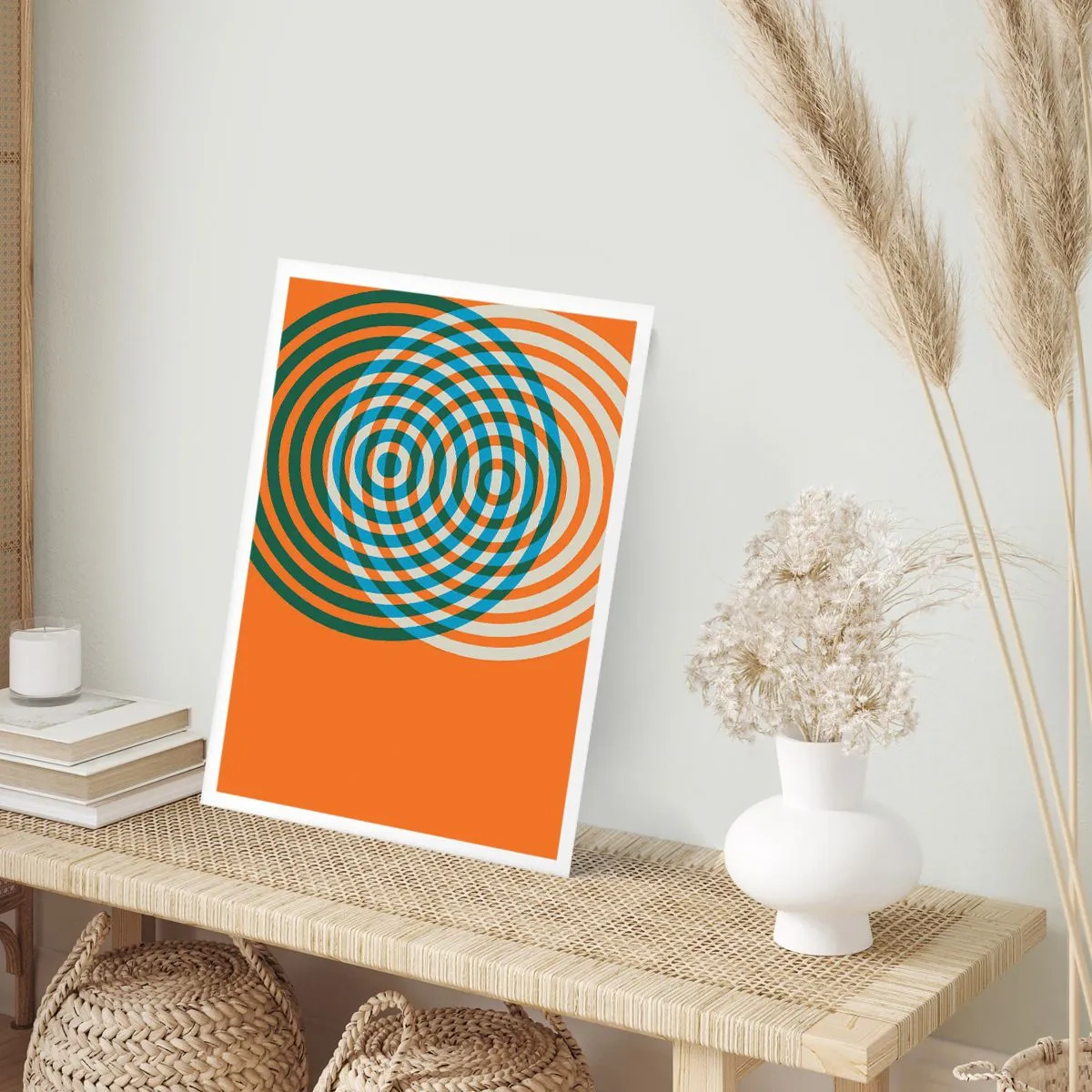 Poster - Abstrakte kreisförmige Variation - 61x91 cm