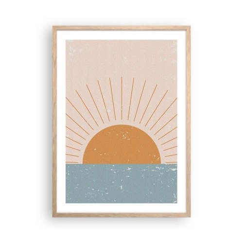 Poster in einem Rahmen aus heller Eiche - Alltägliches Wunder - 50x70 cm