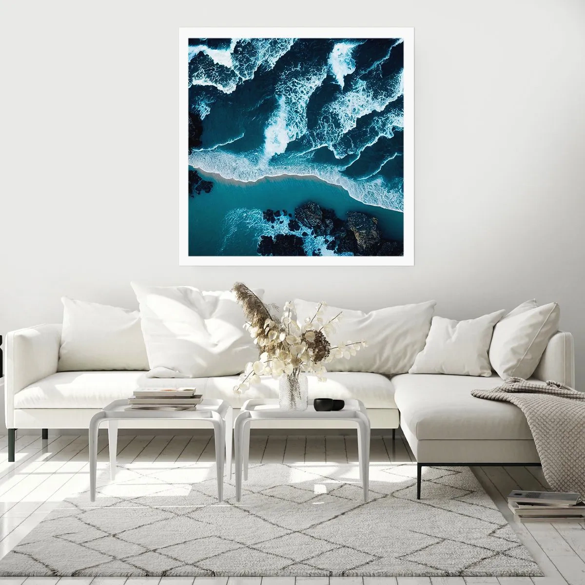 Poster - In Wellen gehüllt - 30x30 cm