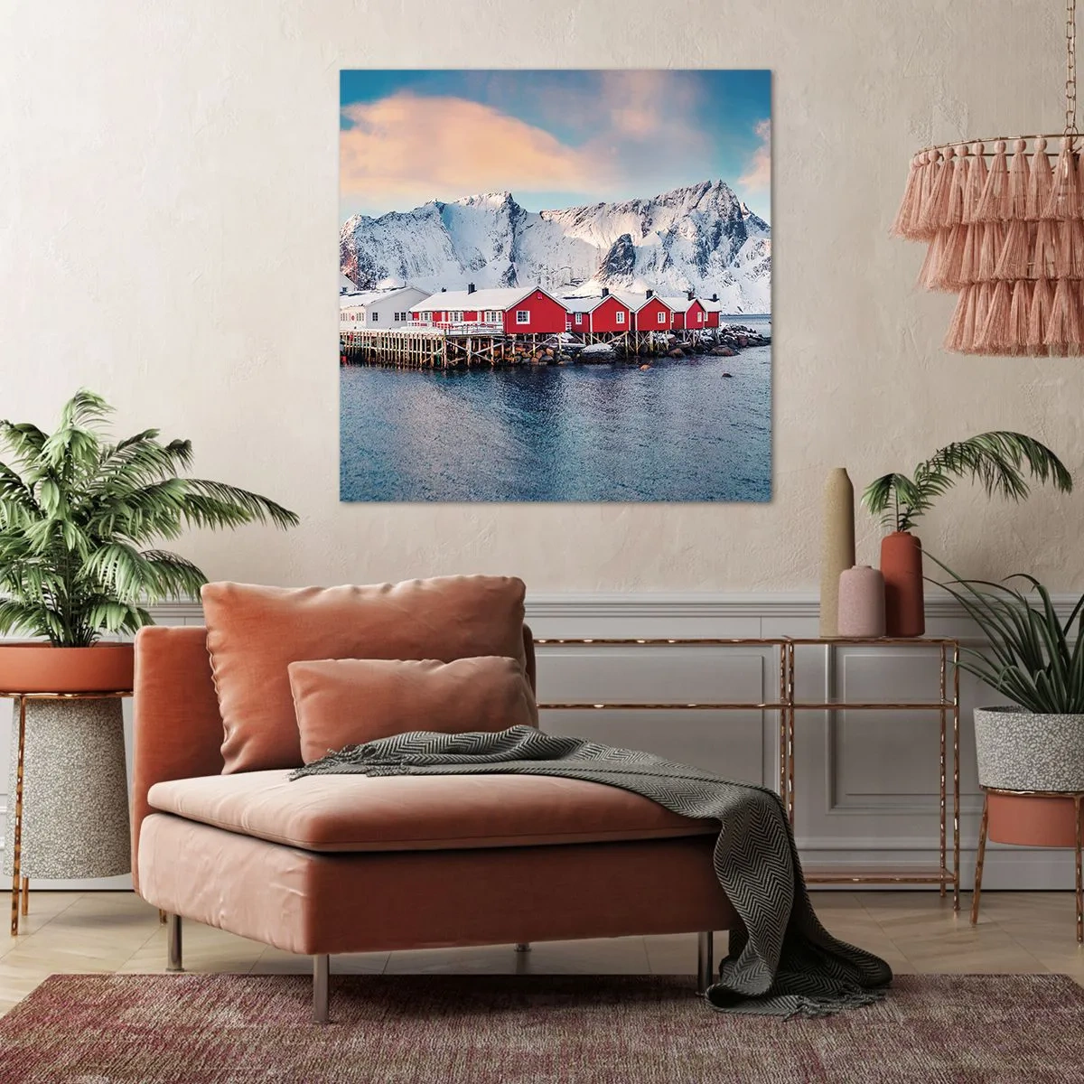 Bild auf Leinwand - Leinwandbild - Nördlicher Rückzug - 40x40 cm