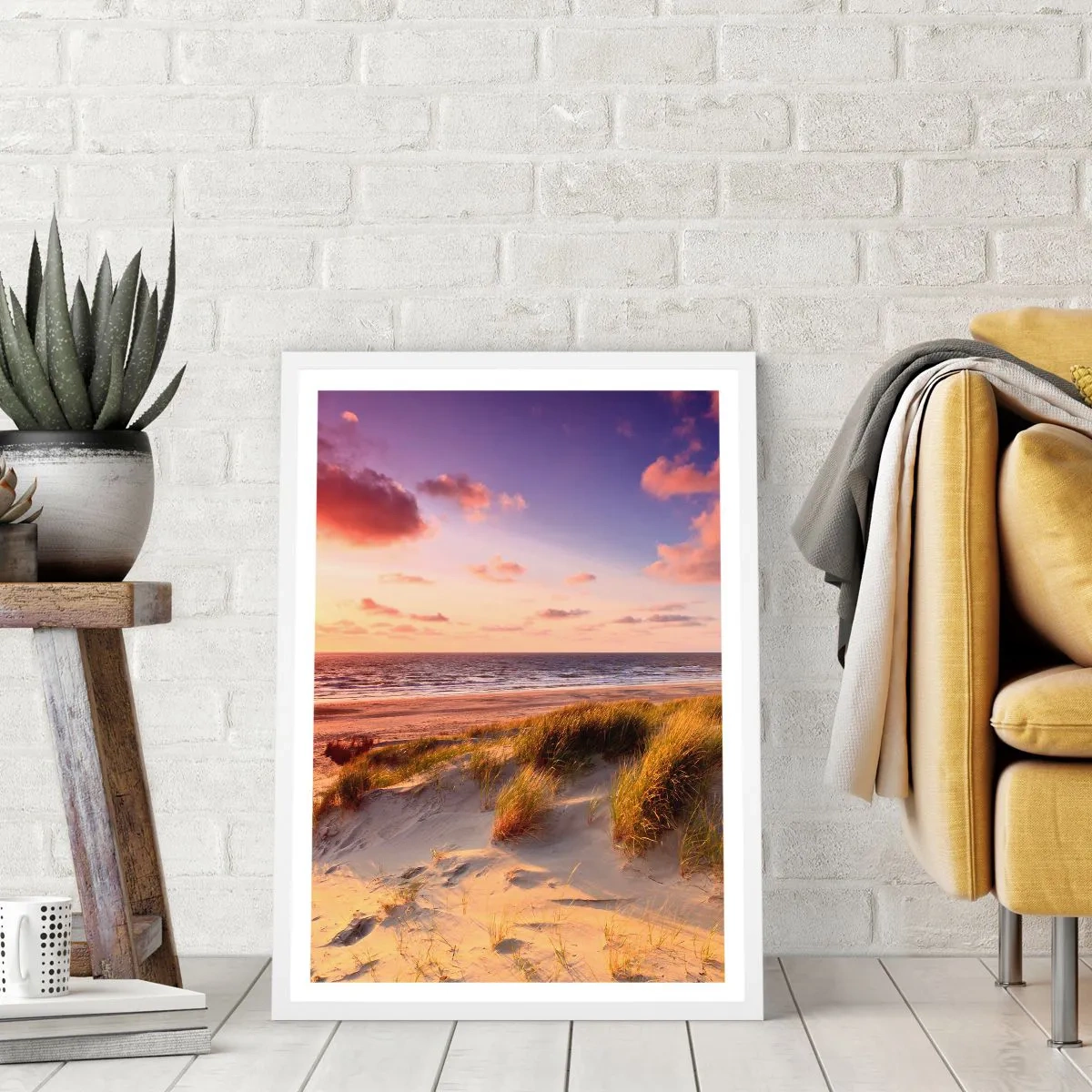 Poster in einem weißen Rahmen - Die Luft riecht schon im Sommer - 70x100 cm