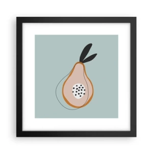 Poster in einem schwarzem Rahmen - Durchdringe die Natur der Dinge - 30x30 cm