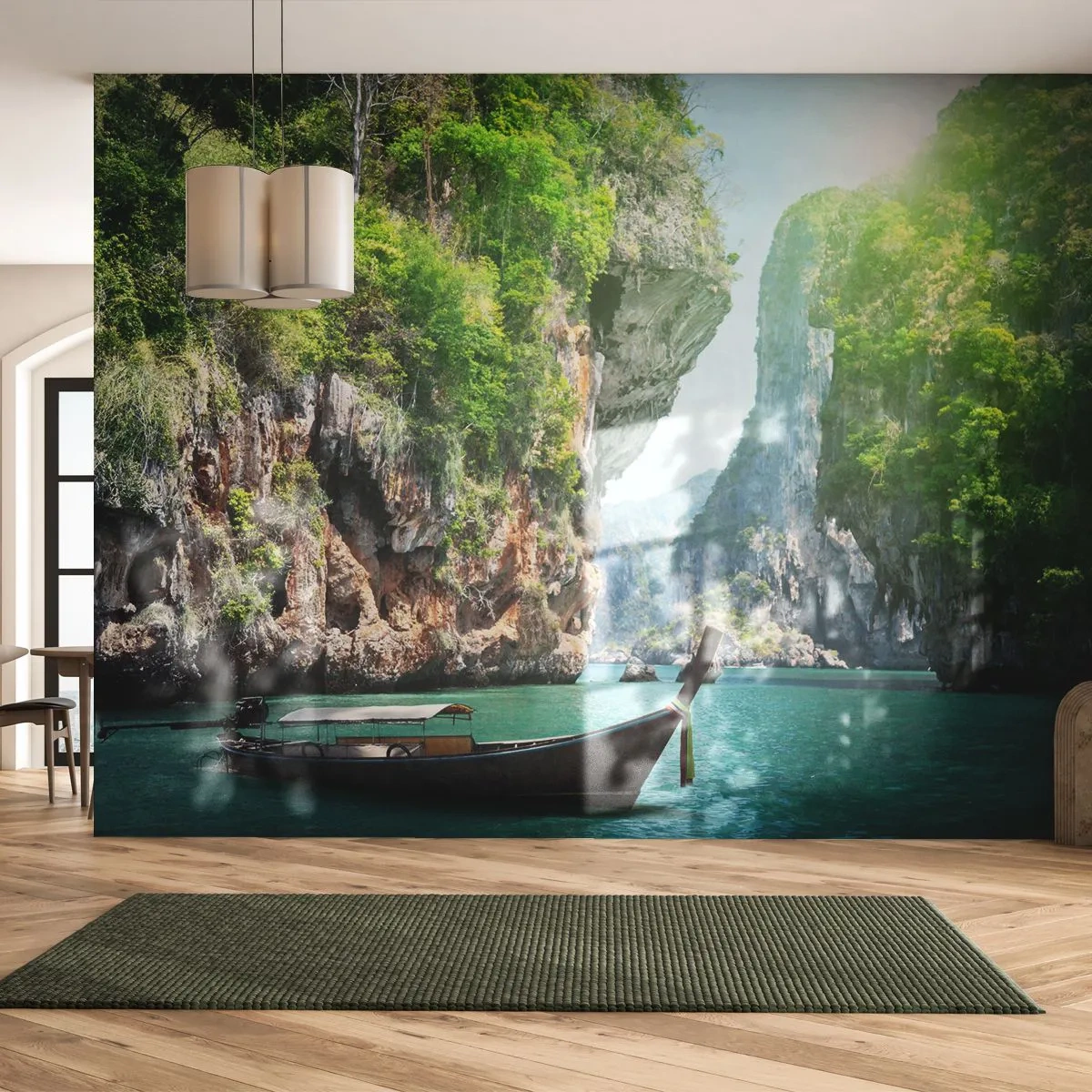Fototapete Premium Canvas - Eine Einladung zu einer exotischen Reise - Landschaft, Thailand, Meer - 250x175 cm