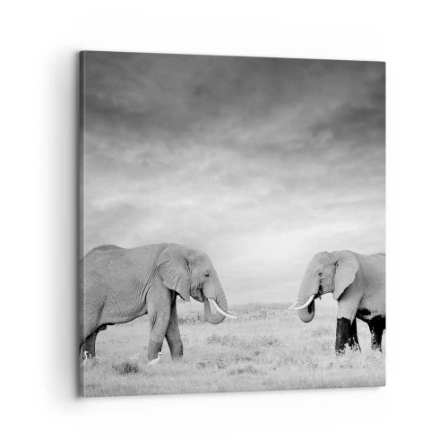 Bild auf Leinwand - Leinwandbild - Grau ist schön - 60x60 cm