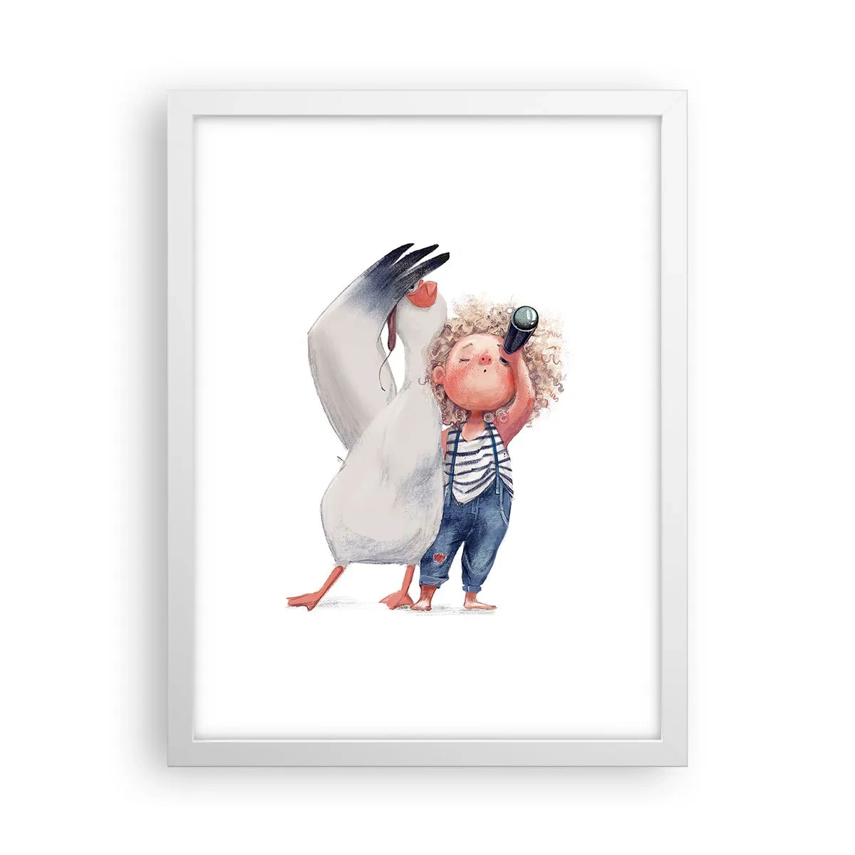 Poster in einem weißen Rahmen - Toller Reiseplan - 30x40 cm