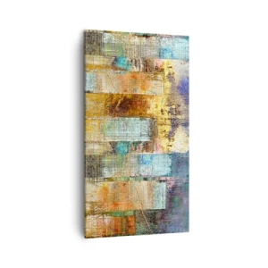 Bild auf Leinwand - Leinwandbild - Sonnige Metropole - 45x80 cm