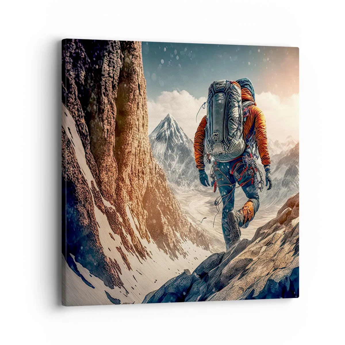 Bild auf Leinwand - Leinwandbild - Einsamer Krieger - 40x40 cm