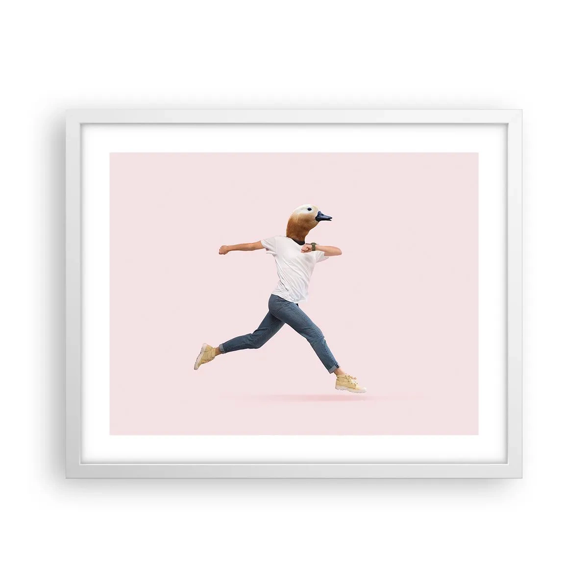 Poster in einem weißen Rahmen - Eine Prise Absurdität - 50x40 cm