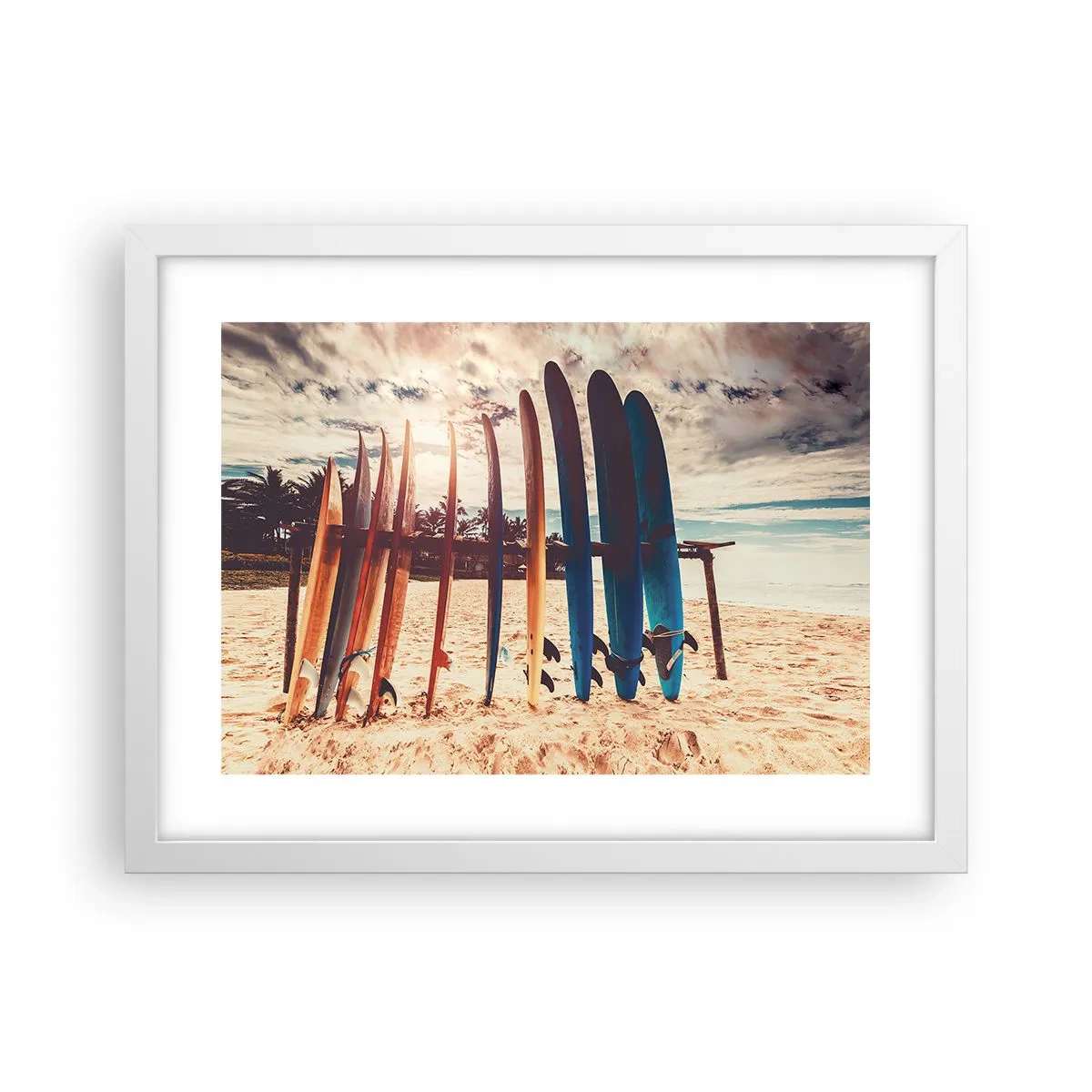 Poster in einem weißen Rahmen - Gute Nacht bis morgen - 40x30 cm