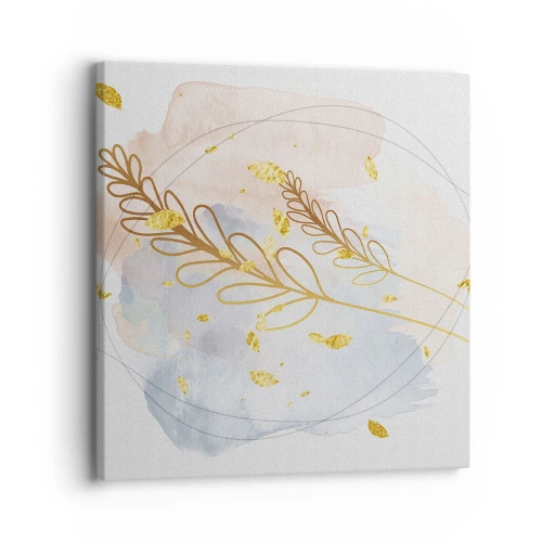 Bild auf Leinwand - Leinwandbild - Goldenr Hauch - 30x30 cm