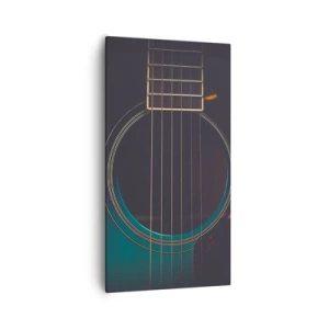 Bild auf Leinwand - Leinwandbild - Einen Moment bevor es ertönt - 55x100 cm