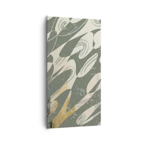 Bild auf Leinwand - Leinwandbild - Rhythmische Abstraktion - 65x120 cm