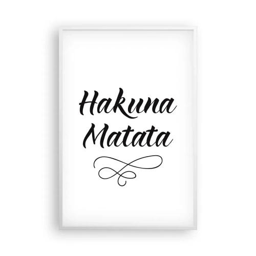 Poster in einem weißen Rahmen - Bester Ratschlag - 61x91 cm