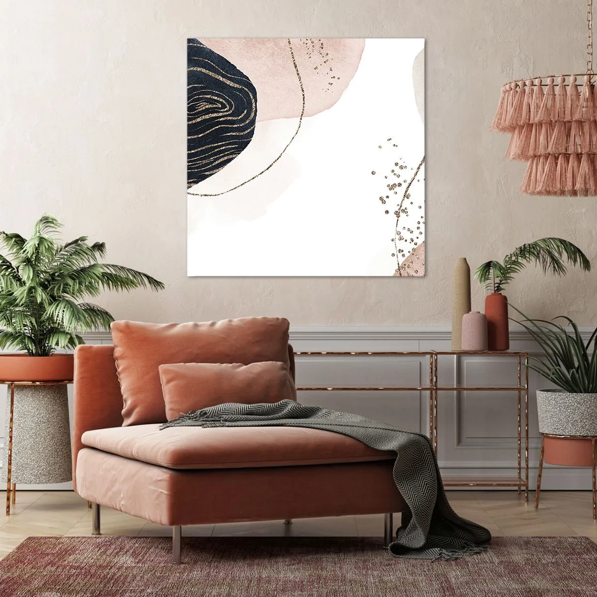 Bild auf Leinwand - Leinwandbild - Alles fließt - 50x50 cm