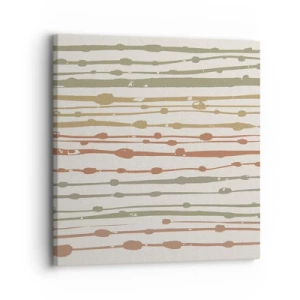 Bild auf Leinwand - Leinwandbild - Musikalische Notation von Farben - 30x30 cm