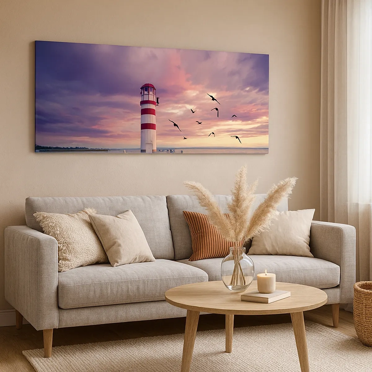 Bild auf Leinwand - Leinwandbild - Es ist Zeit zum Hafen zu gehen - 30x30 cm