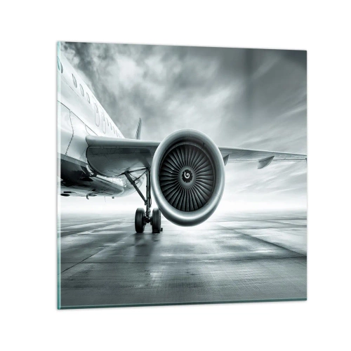 Glasbild - Bild auf glas - Die Macht ist da! - 30x30 cm