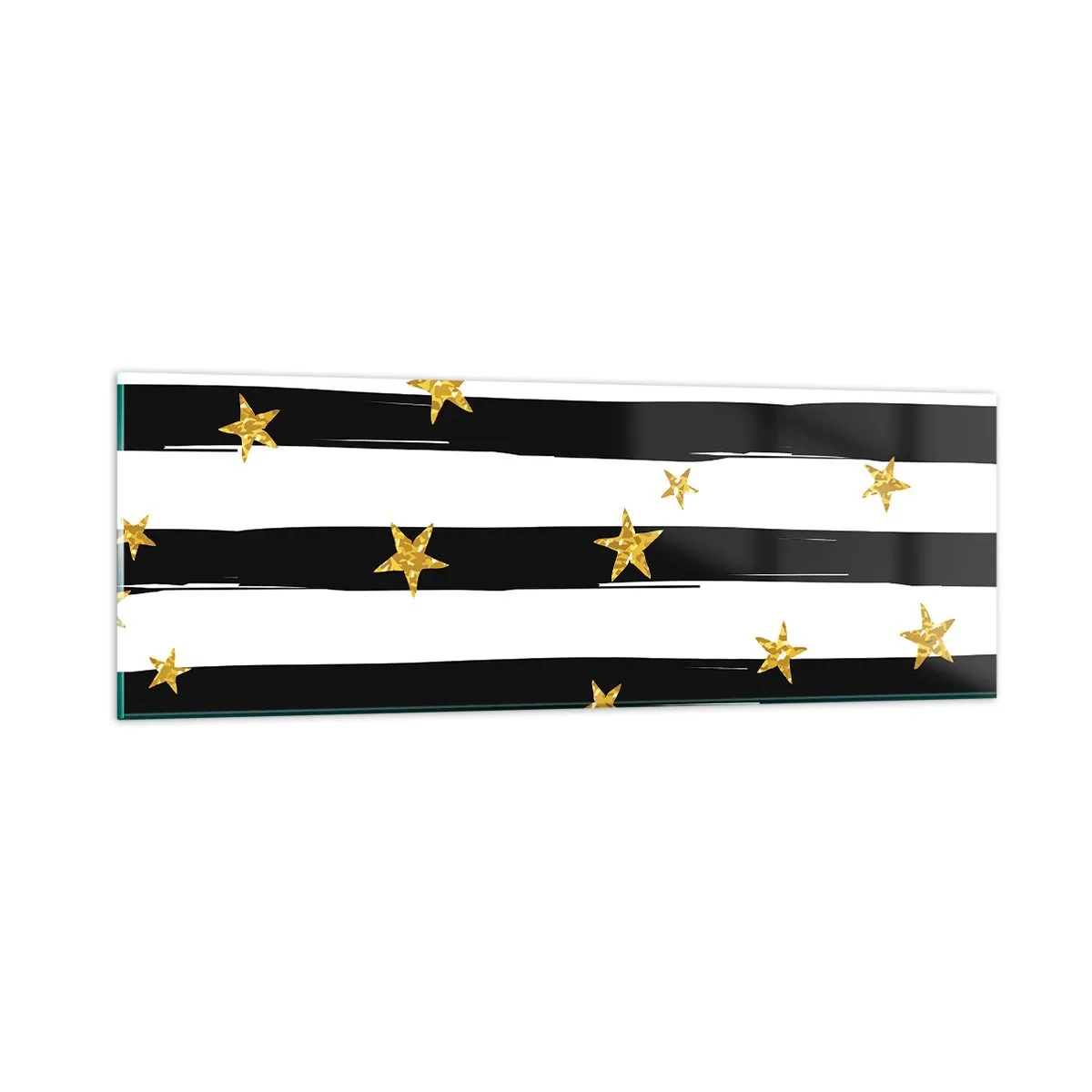 Glasbild - Bild auf glas - Wir wurden alle unter einem glücklichen Stern geboren - 90x30 cm