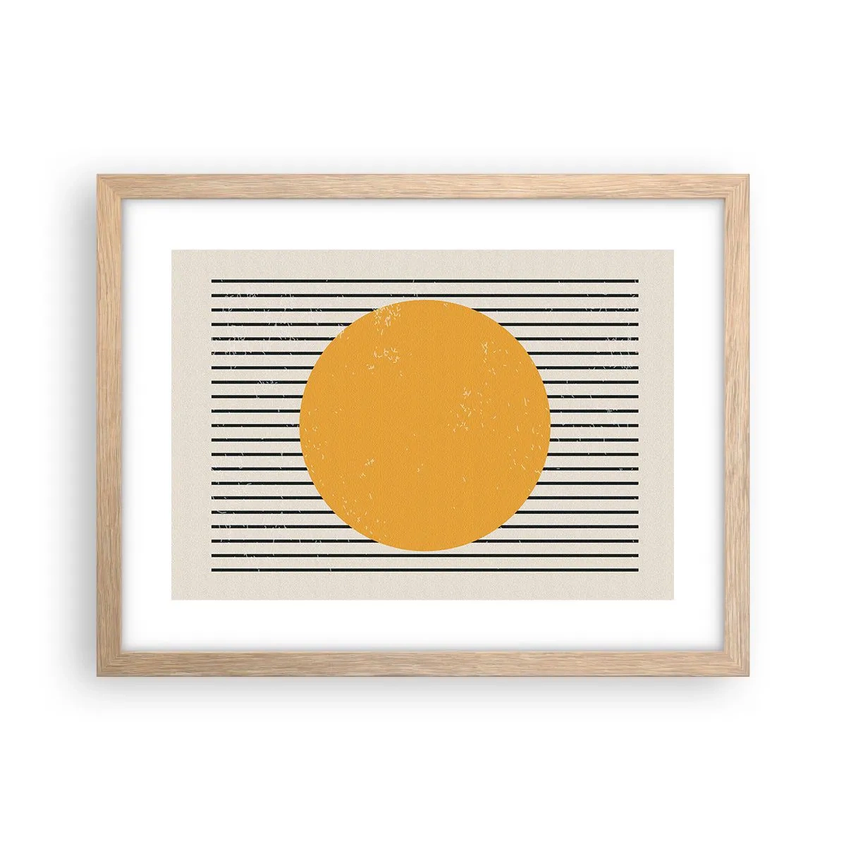 Poster in einem Rahmen aus heller Eiche - Die Kraft der Einfachheit - 40x30 cm