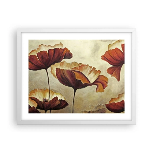 Poster in einem weißen Rahmen - Weideland - 50x40 cm