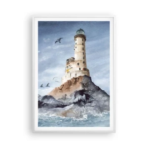 Poster in einem weißen Rahmen - Unbesiegbar - 70x100 cm