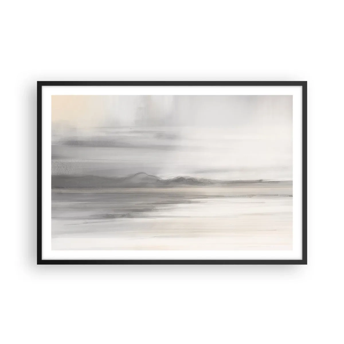 Poster in einem schwarzem Rahmen - Nachdenkliche Distanz - 91x61 cm