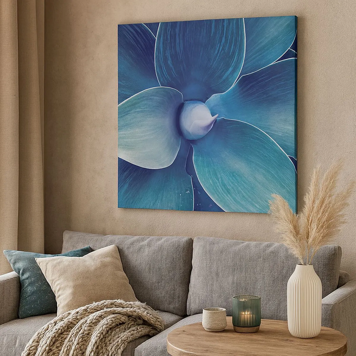 Bild auf Leinwand - Leinwandbild - Bläulich vom Himmel - 30x30 cm