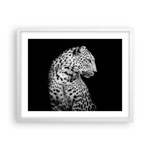 Poster in einem weißen Rahmen - Rechtes Profil perfekt! - 50x40 cm