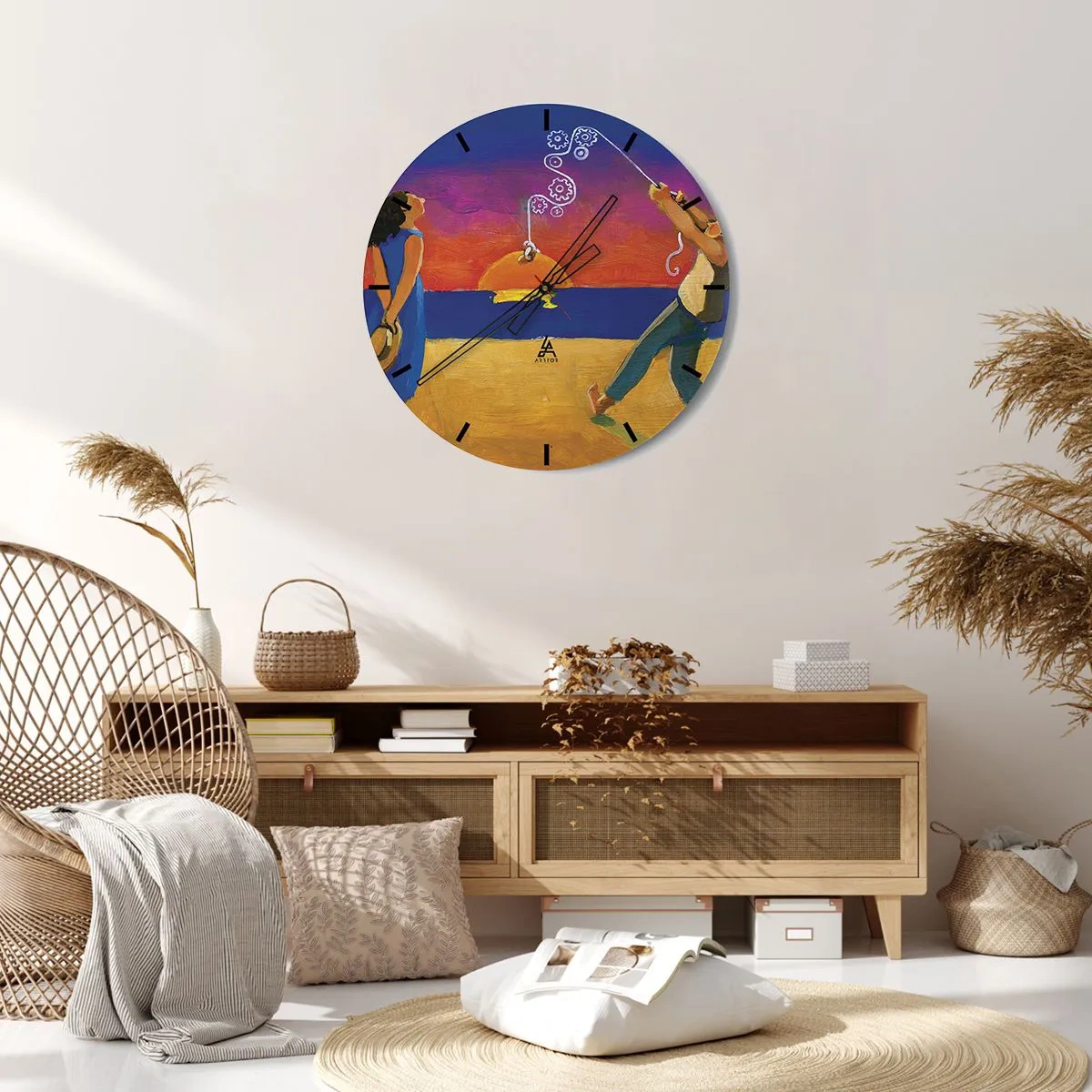 Wanduhr - Glasuhr - Mehr als ein Sternchen vom Himmel - 40x40 cm