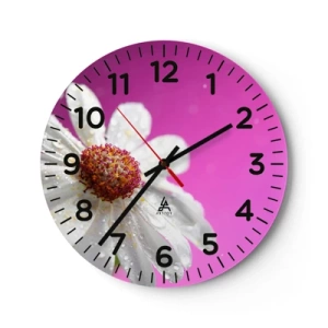 Wanduhr - Glasuhr - Bescheiden in seiner Schönheit - 30x30 cm