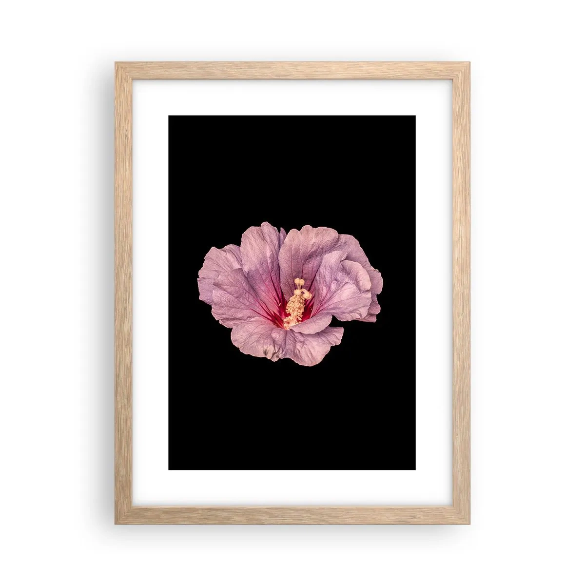 Poster in einem Rahmen aus heller Eiche - Direkt ins Herz - 30x40 cm