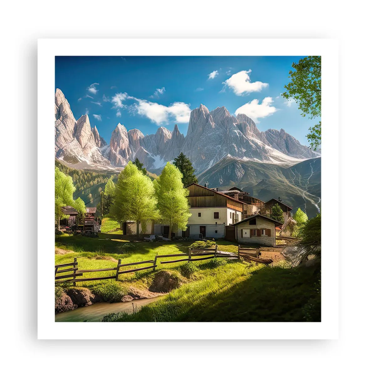 Poster - Alpenidylle - 60x60 cm