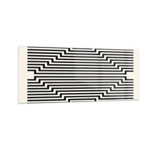 Glasbild - Bild auf glas - Geometrische Illusion - 100x40 cm