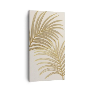 Bild auf Leinwand - Leinwandbild - Goldene Palme! - 45x80 cm
