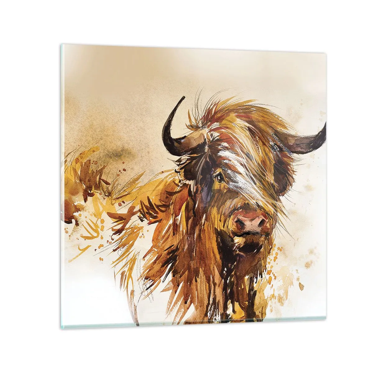 Glasbild - Bild auf glas - Stolz des Jägers - 60x60 cm