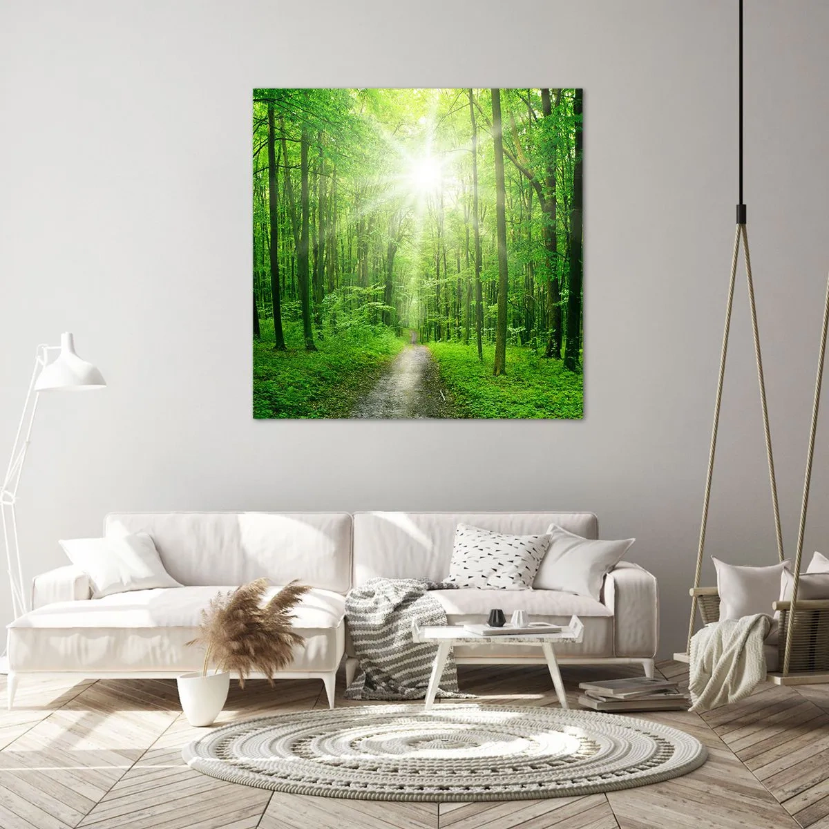Bild auf Leinwand - Leinwandbild - Die grüne Kathedrale - 40x40 cm