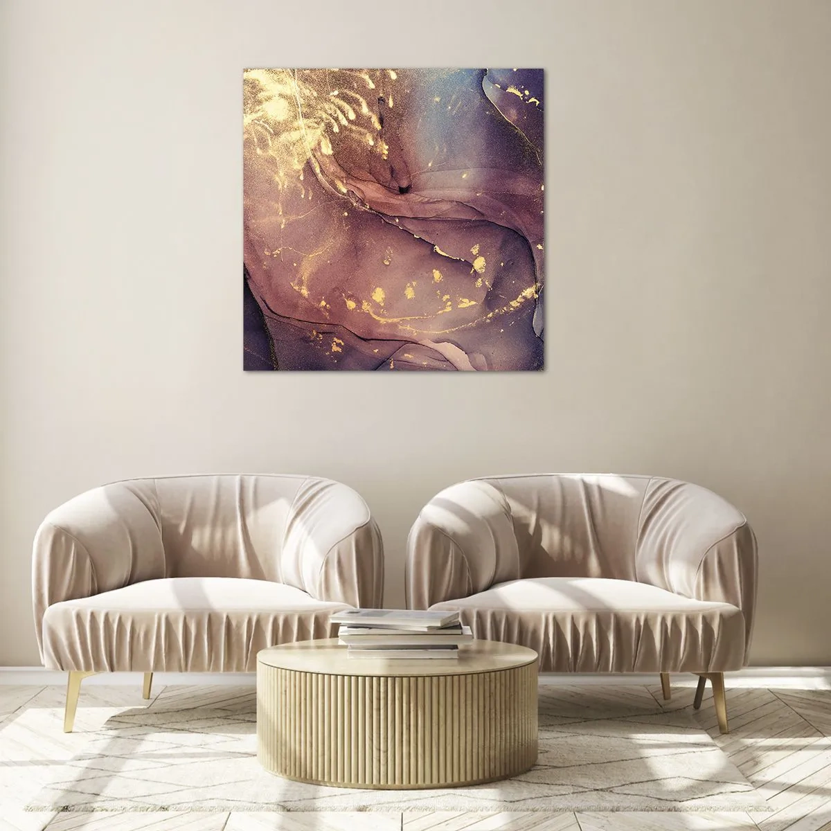 Glasbild - Bild auf glas - Materie und Geist - 70x70 cm