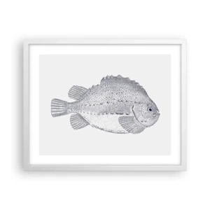 Poster in einem weißen Rahmen - Für das Album des Naturforschers - 50x40 cm