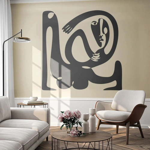 Selbstklebende Fototapete Deluxe Sticker - Fast wie Picasso - Abstraktion, Stück, Grafik - 450x315 cm