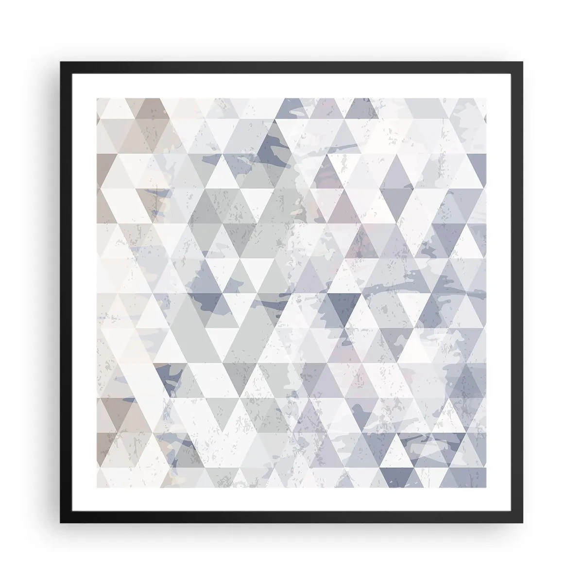 Poster in einem schwarzem Rahmen - Im Rhythmus auf drei - 60x60 cm