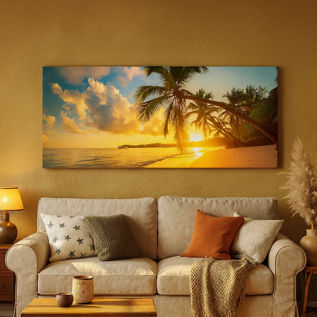 Bild auf Leinwand - Leinwandbild - Karibischer Traum - 30x30 cm