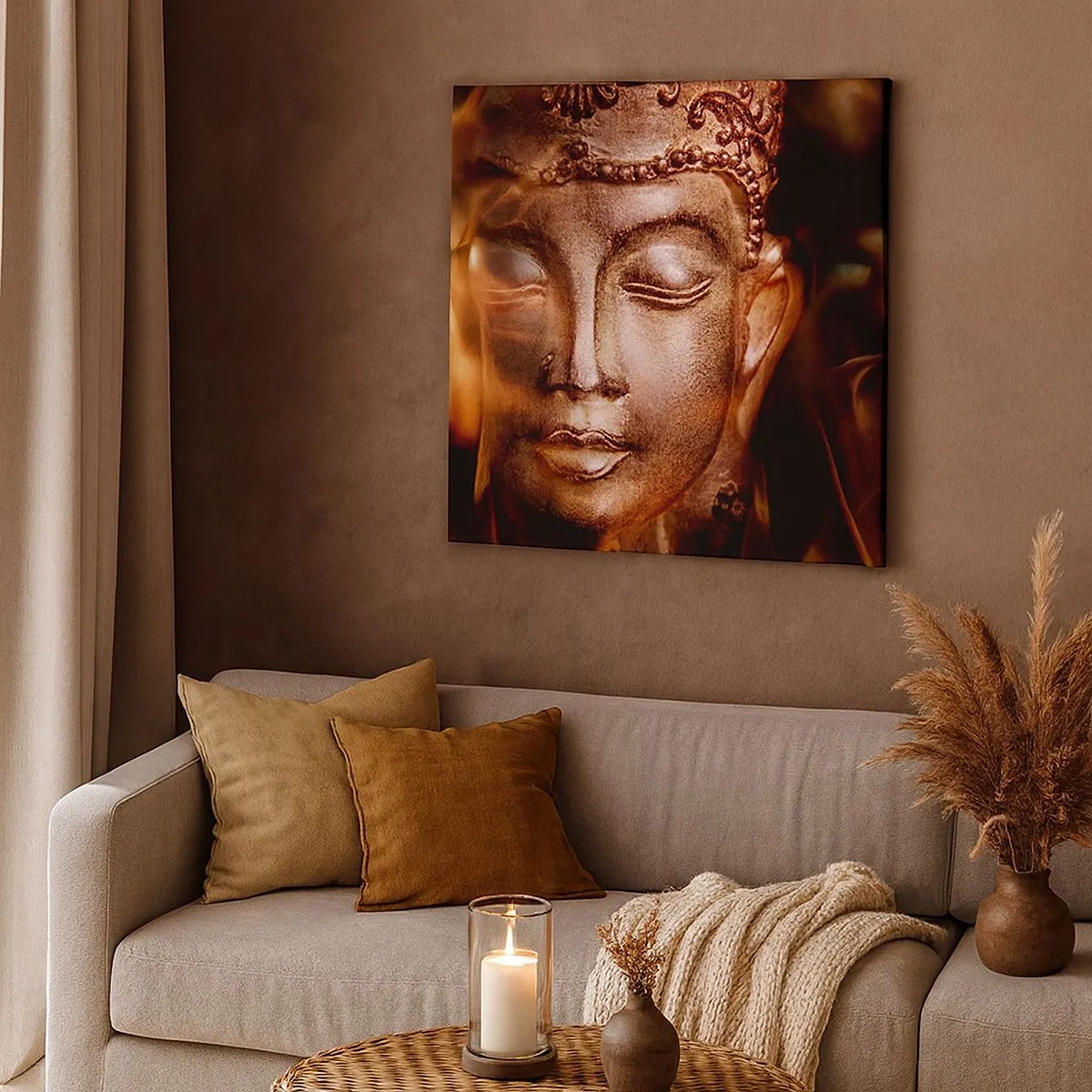 Bild auf Leinwand - Leinwandbild - Es existiert nur hier und jetzt - 30x30 cm