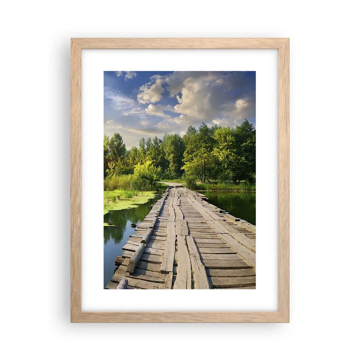 Poster in einem Rahmen aus heller Eiche - Sommer, Sommer überall - 30x40 cm