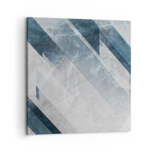 Bild auf Leinwand - Leinwandbild - Räumliche Komposition - graue Bewegung - 60x60 cm