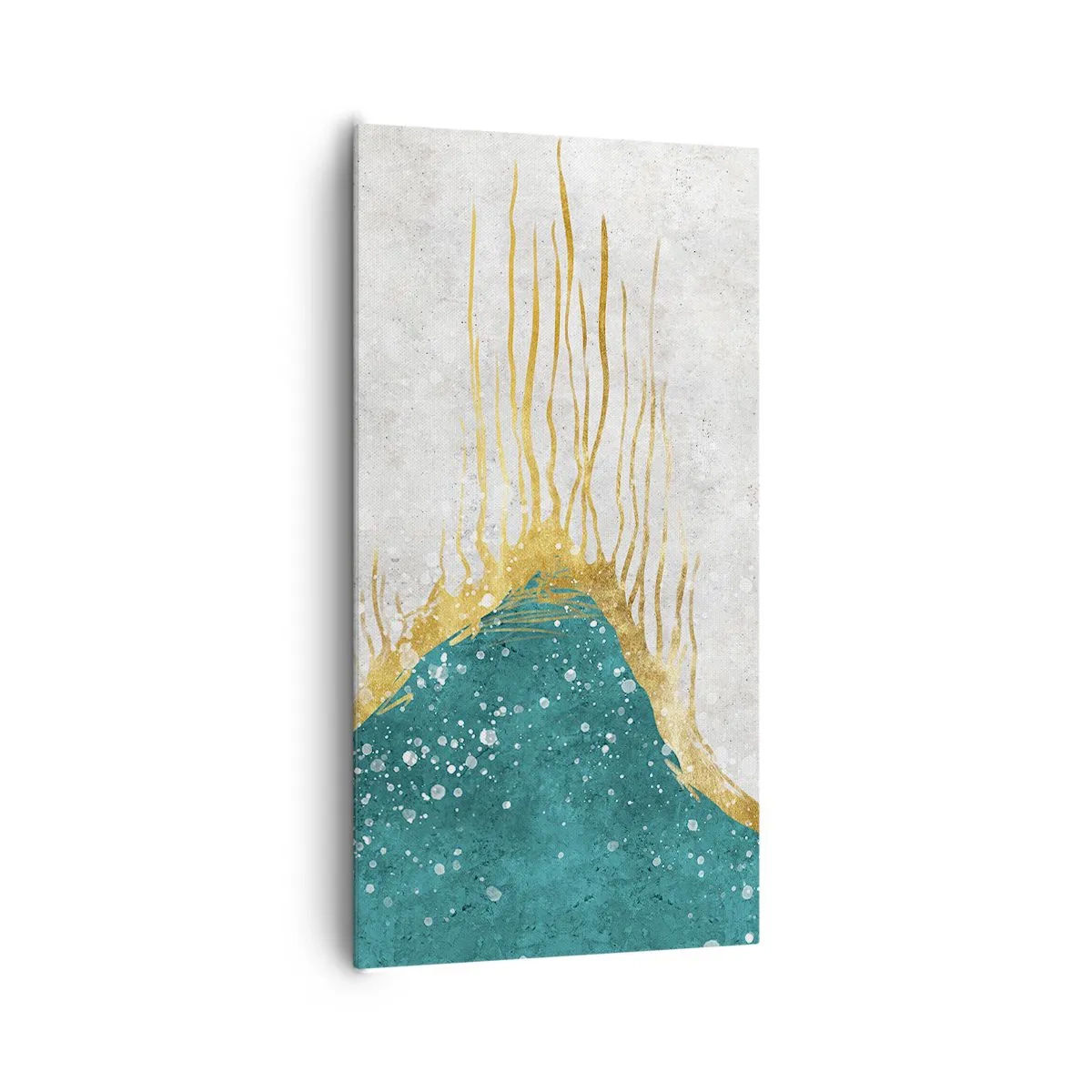 Bild auf Leinwand - Leinwandbild - Goldene Flut - 65x120 cm